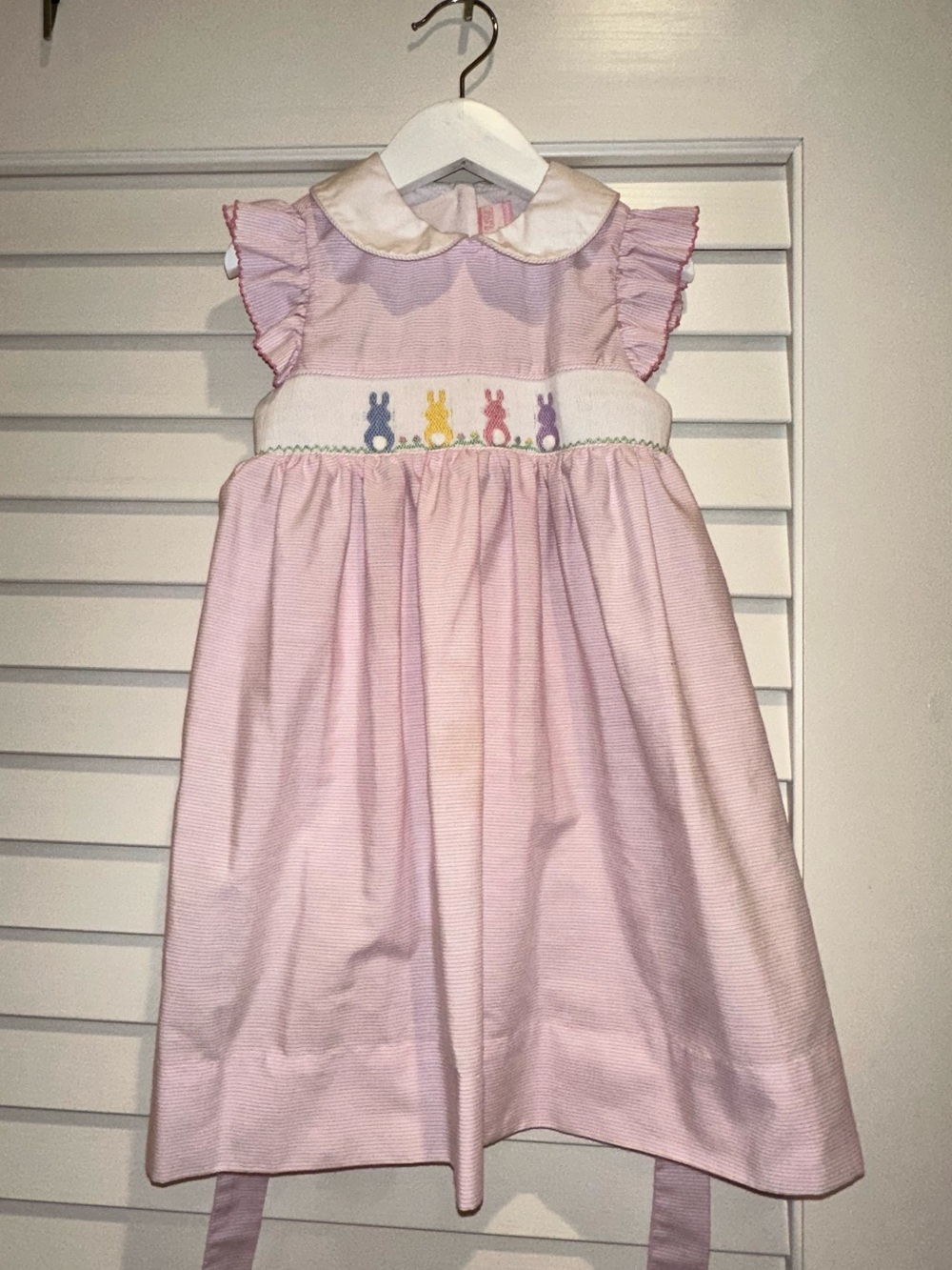 SMOCKED DRESS RABBITS GIRLS US SIZE 4t